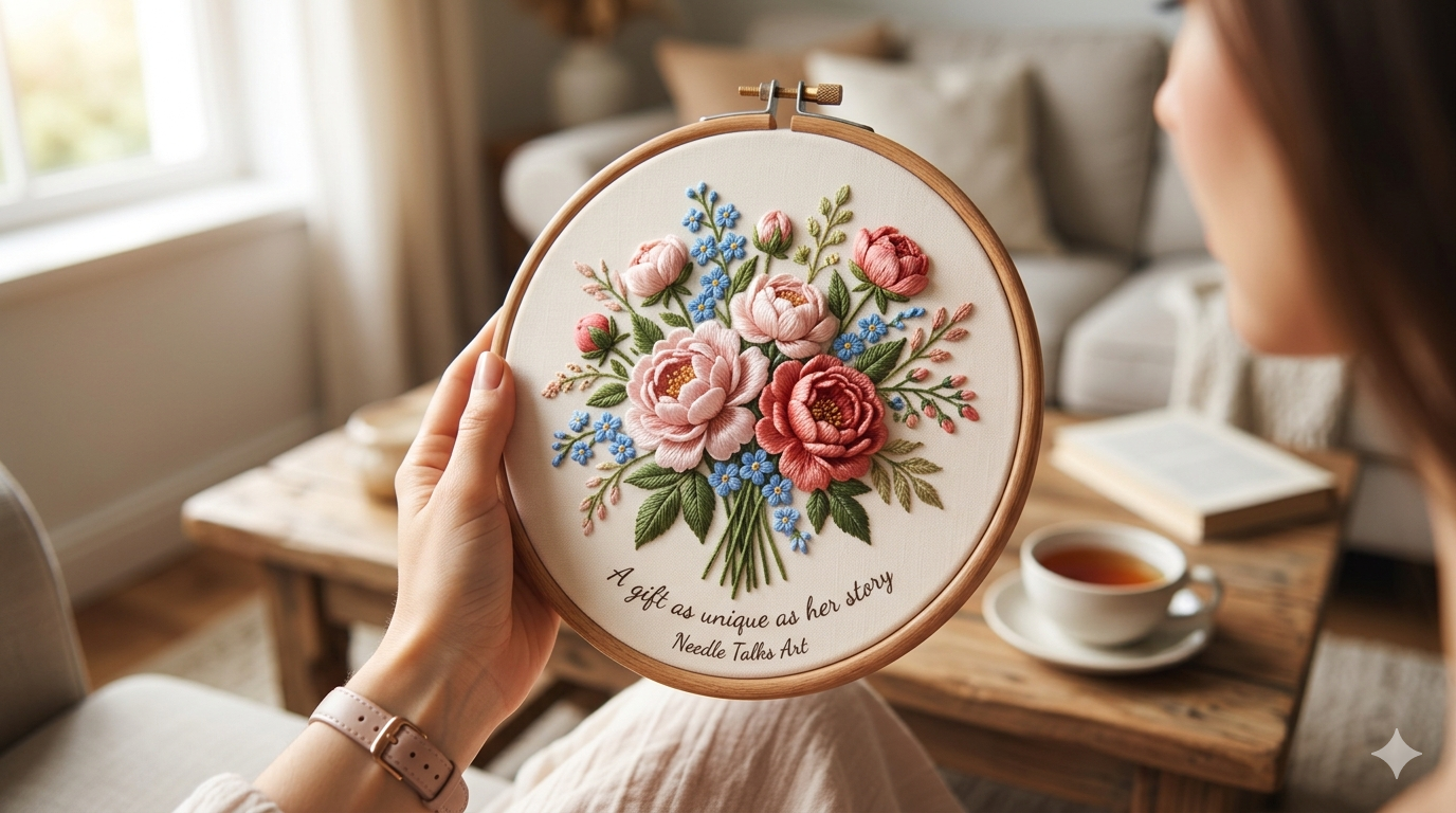 A gift as unique as her story as the mother's day gift at Needle Talks Art. In this guide, you will see the perfect suggestions on how to choose gifts for mother.