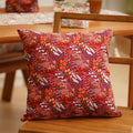 Embroidered Floral Decorative Cushion Cover