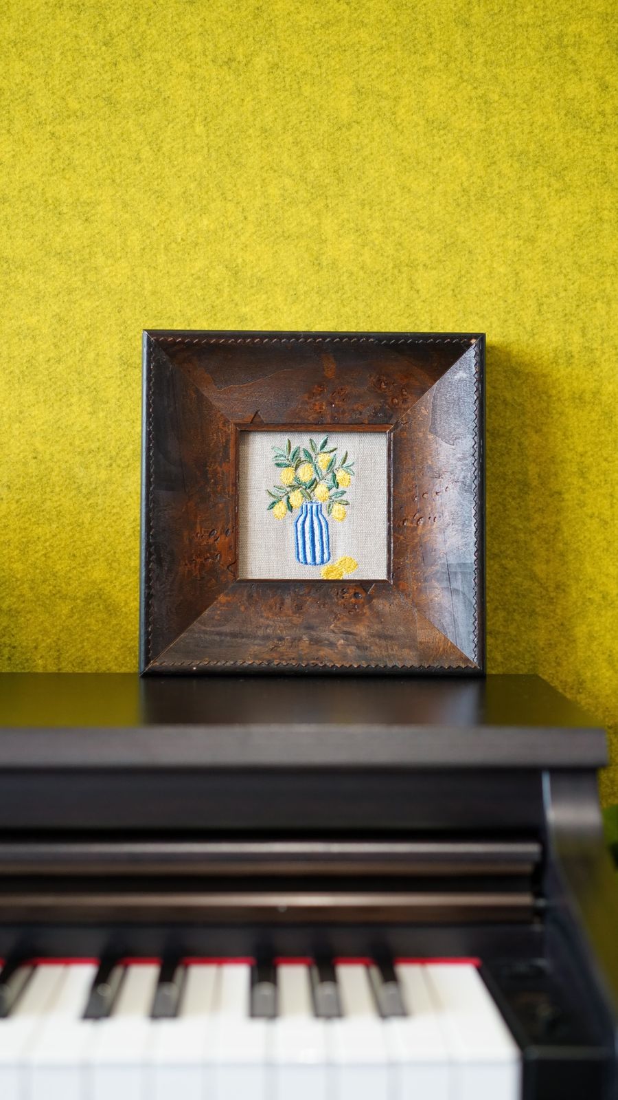 The Botanical Vignette Duo: French Country Bouquet & Lemon Grove Linen Embroidery Art Set