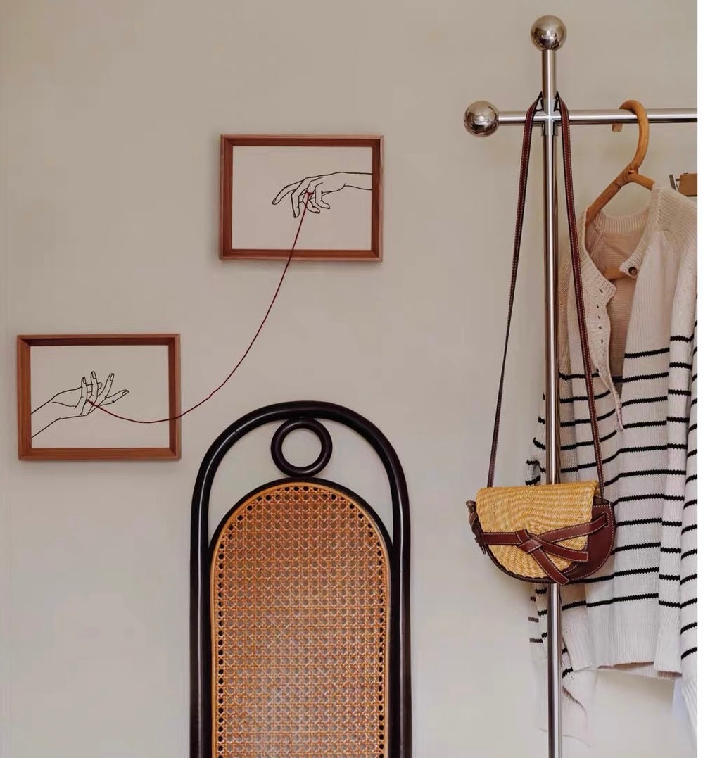 Threads of Connection – Framed Embroidery Wall Art Set of 2