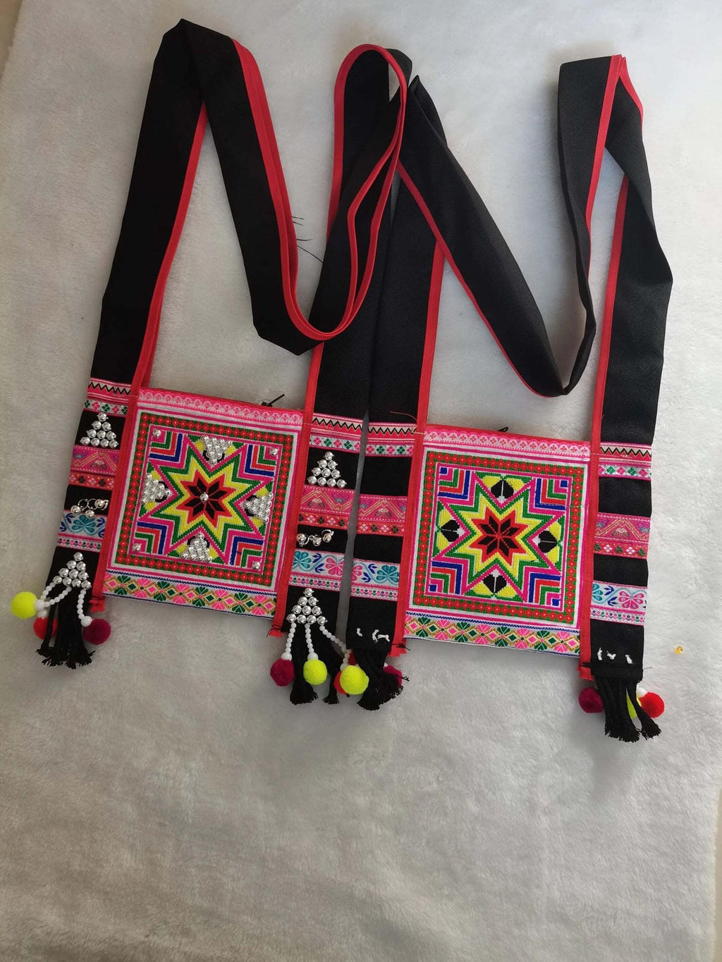 Yi Ethnic Wearable Embroidery Pouch