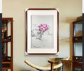 Lotus Zen spirit wall hanging art. it's embodied and double sided embroidery art. 