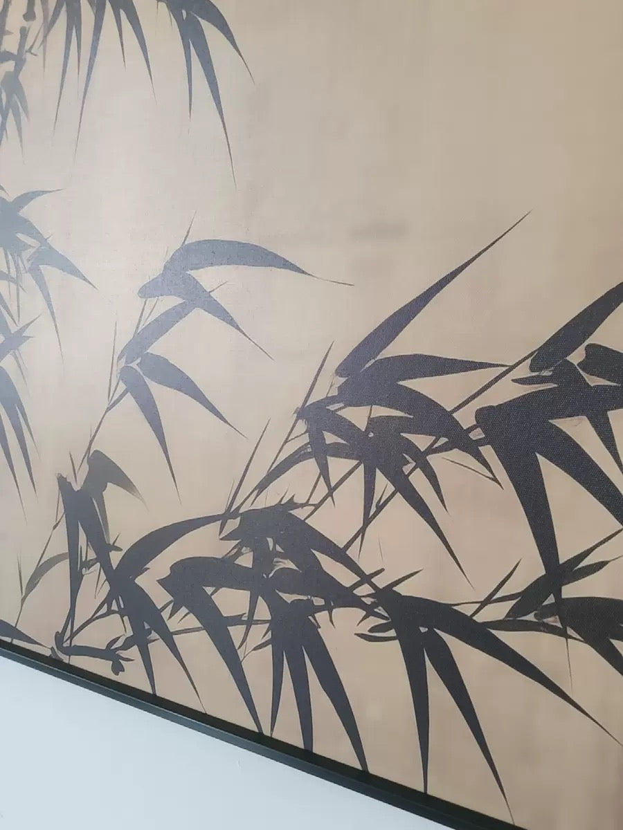 Bamboo Silhouette | Neo-Chinese Textured Wall Art