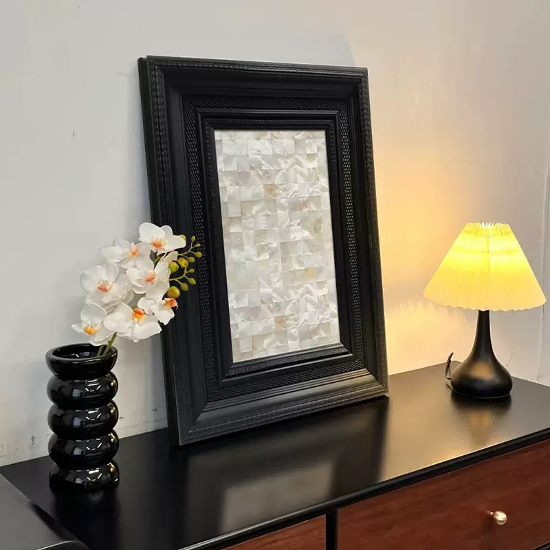 Handcrafted Natural Mother-of-Pearl Mosaic Wall Art